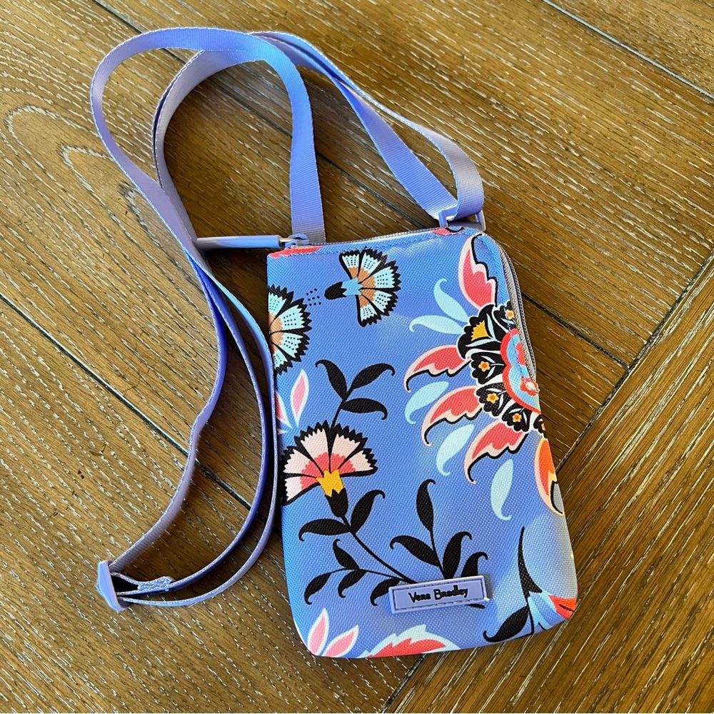 Vera Bradley Purple Crossbody Cell Phone Case  - NWOT